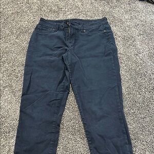 Womens maurices dark blue skinny jeans